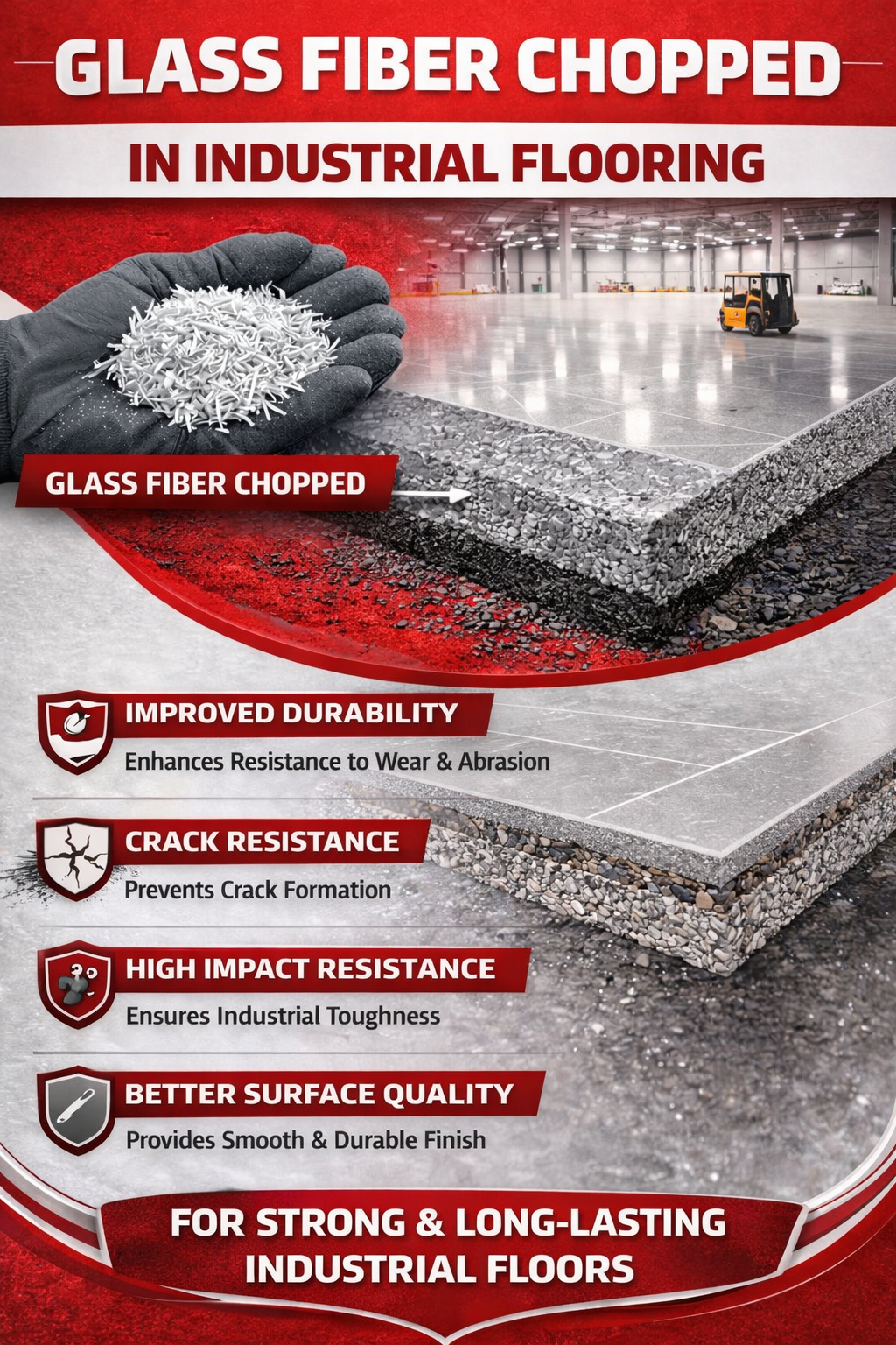 Fiberglass Chopped Strands for Concrete usage 5